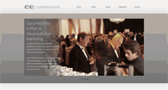 Desktop Screenshot of coffeeandevents.com